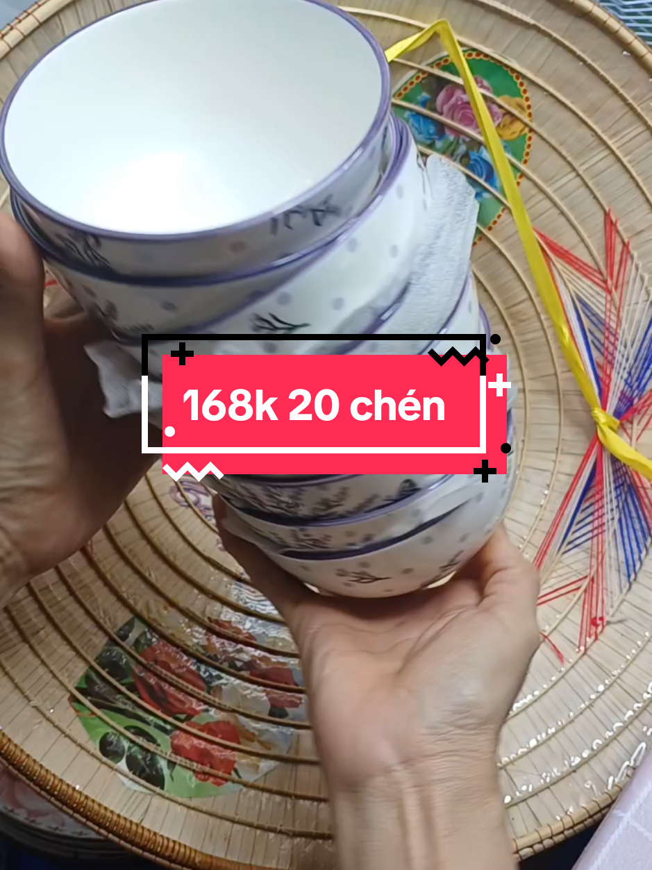 Chén sứ ăn cơm...168k 20 chén.Anh chị xem thử nha. #utdieu86  #combo20chen  #tiêpthilienkettiktokshop 