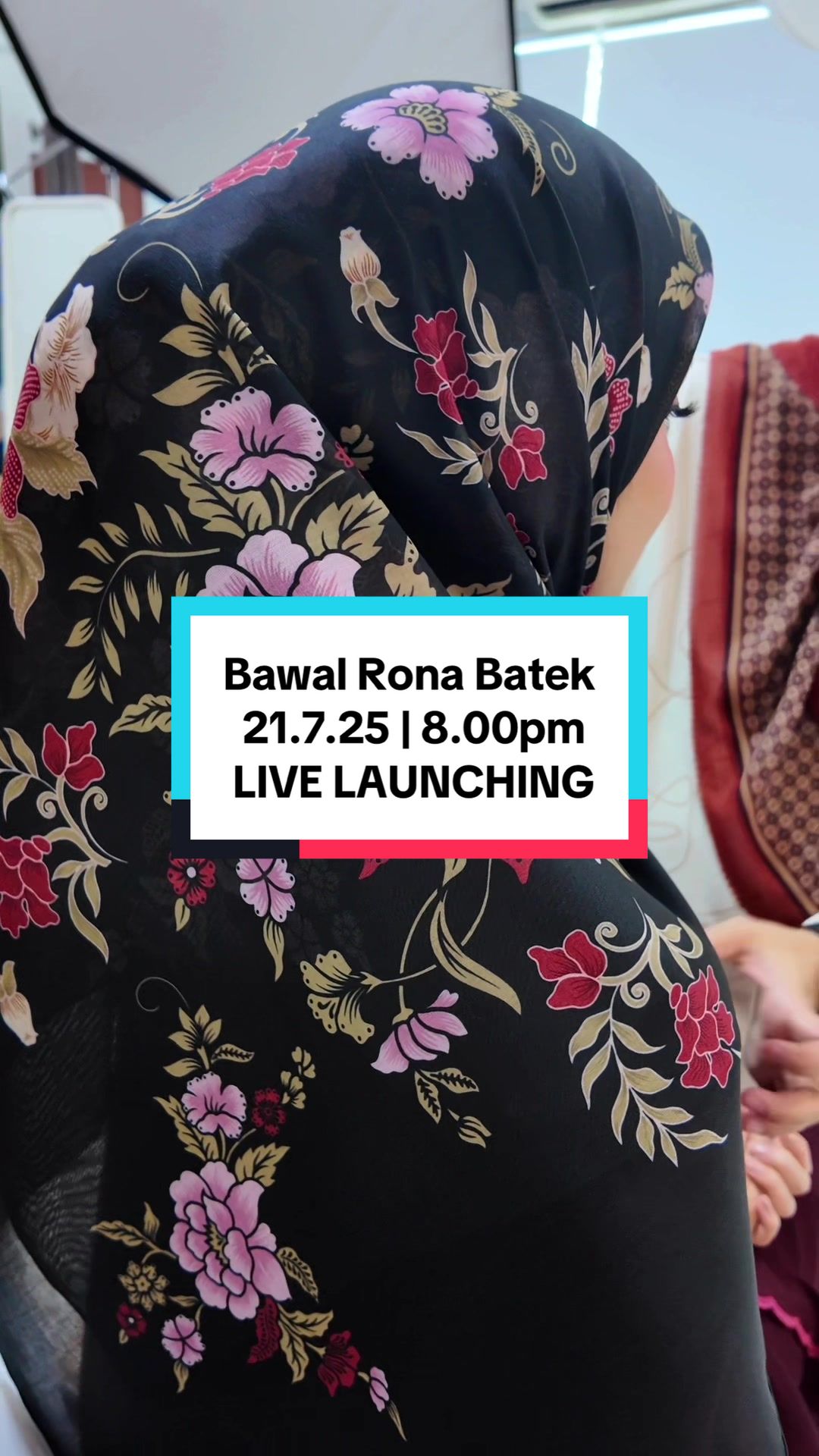 Berseri Rona Black 😍 Jumpa 21.7.25 jam 8pm launching nanti !  #bawalbatek #bawalwangi #bawalwanginosyatumalaysia #bawalviral2025 #bawalcotton #bawalprinted 