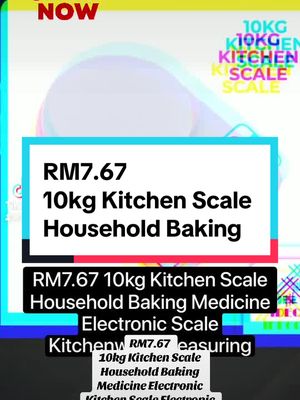 RM7.67 10kg Kitchen Scale Household Baking Medicine Electronic Kitchen Scale Electronic Scale Kitchenware Measuring #kitchen #dapur #household #baking #medicine #electronics #scale #measuring #kitchengadgets #kitchenware #bakingtools #kitchenscale #digitalscale #penimbangdigital