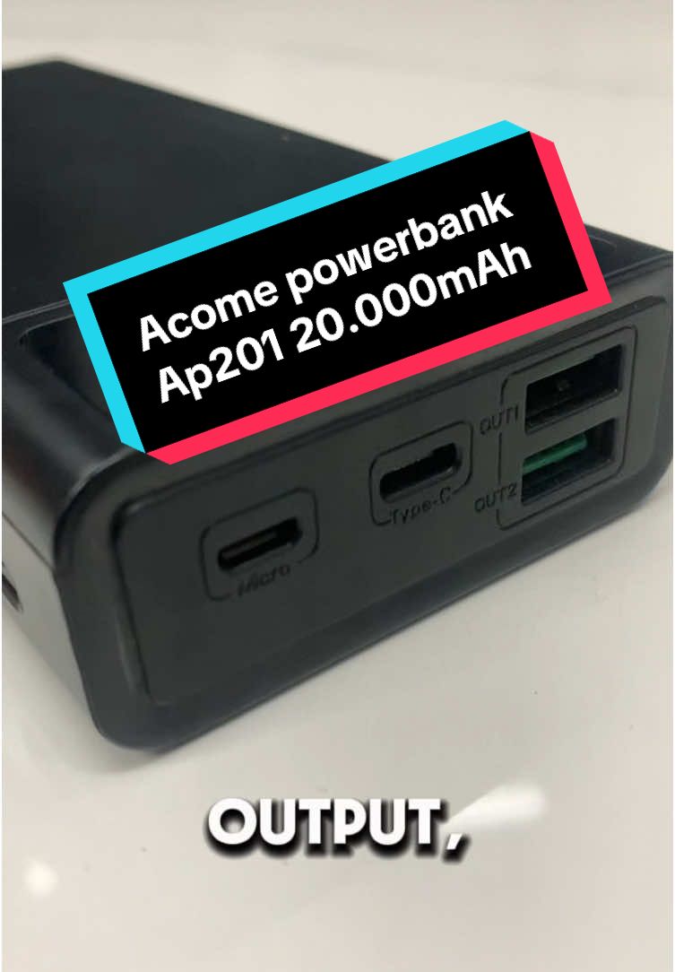 Acome powerbank yang sudah fast charging. #powerbank #acome #fastcharger #fyp #foryou 