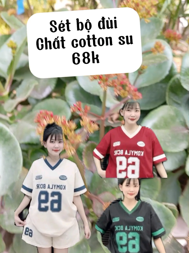 Sét bộ cotton đùi #bocotton #bothethaonu #thoitrangnu #thoitrang #xh #xhtiktok #lenxuhuong_tiktok @Ngoctram @Ngoctram @Ngoctram 