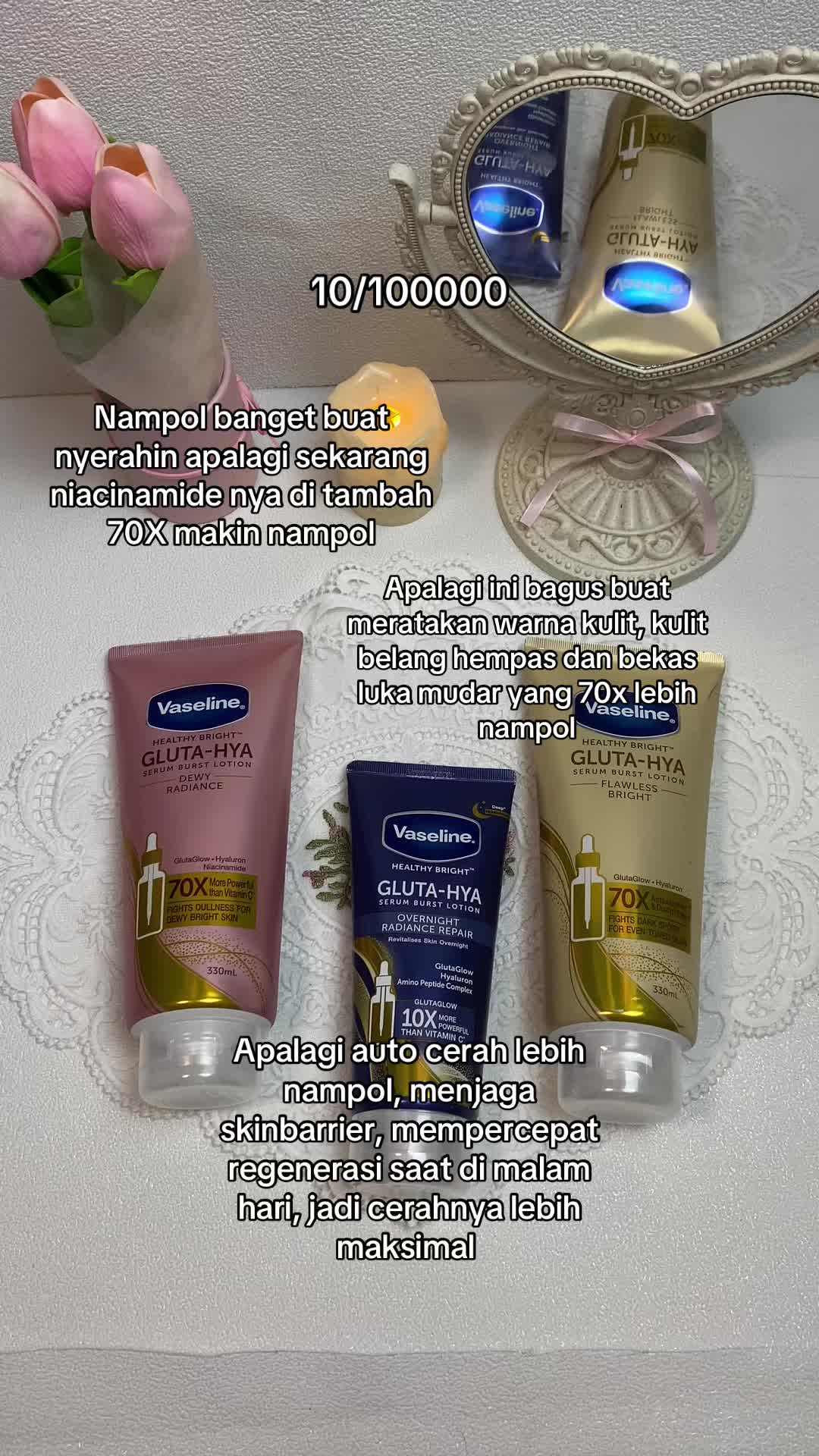 Glowing tahun 2025 🥰#vaseline #bodylotionviral #vaselineglutahya #bodylotionwhitening #diskontiktokshop #vaselineindonesia 