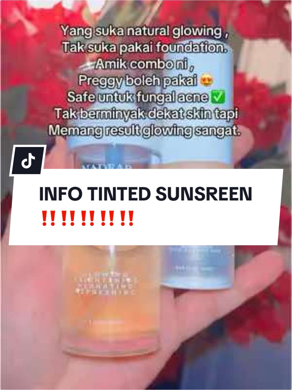 FINALLY JUMPA CARA NAK BAGI SKIN GLOWING 😍 #productivity #selfcare #beautytips #vlog #productreview #skincare #sunscreenviral #tintedsunscreen #physicalsunscreen #nadear #liptint #liptintviral 