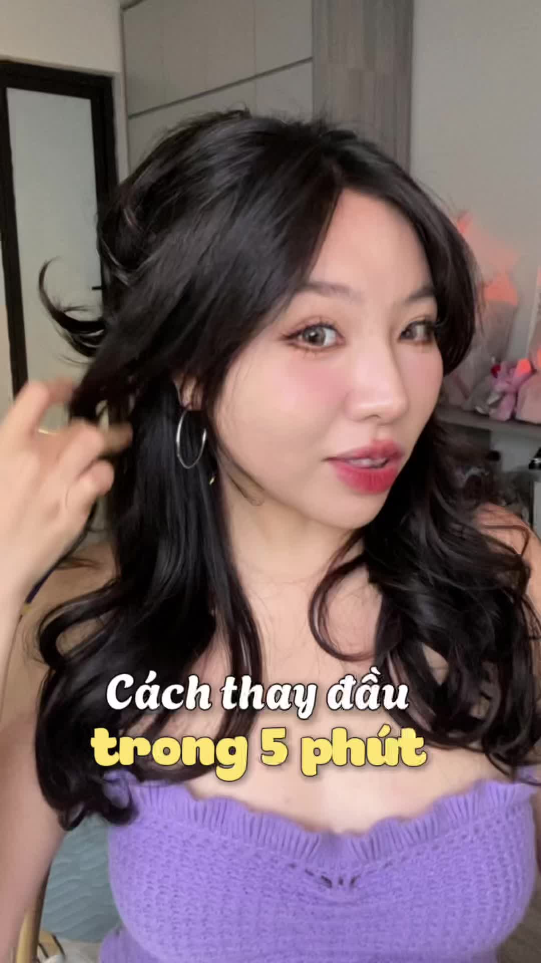 Cách tui thay đầu trong 5 phút 🤣 #fanh2911 #dcgr #goclamdep #thuvienmakeup #ARETTA #arettavn #tocgiaaretta #tocgia 