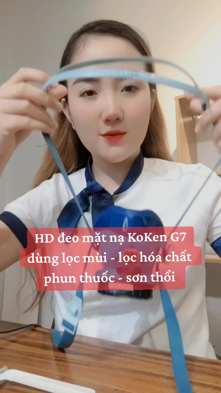 Mặt nạ phòng đ.ộ.c KoKen G7 - dùng phun thuốc - sơn thổi pu đeo ntn đúng cách? #matnaphunthuoctrusau #matnaphongdoc #matnakokeng7 #kokeng7 #matnakoken 