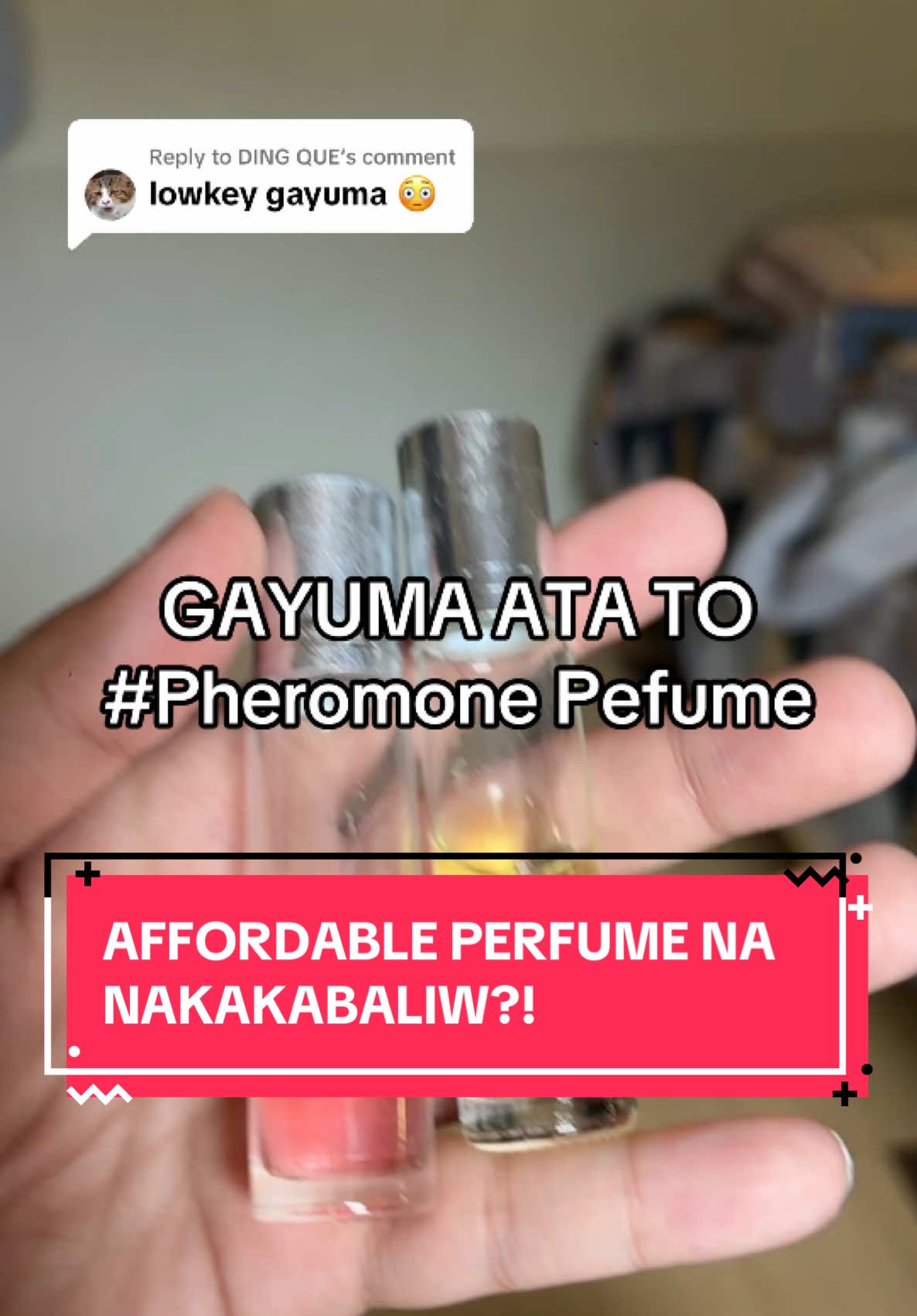 Replying to @DING QUE Gayuma ba to o dahil sa effect ng Pheromones kaya mapapansin mo talaga sa lahat ng tao nagiiba trato sayo #pheromoneperfume #pheromones #gayuma #attractlove #attractpartner #affordableperfume #affordablescent 