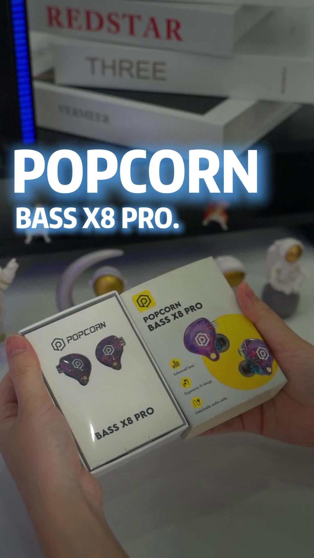 Popcorn BASS X8 Pro Full Review：Experience of wired and Type-c,Mic Effects,Sound effect revelation #popcornbassx8pro #popcornx8pro #earphone #popcorn #soundtest #mictest #bass #gamingearphone 