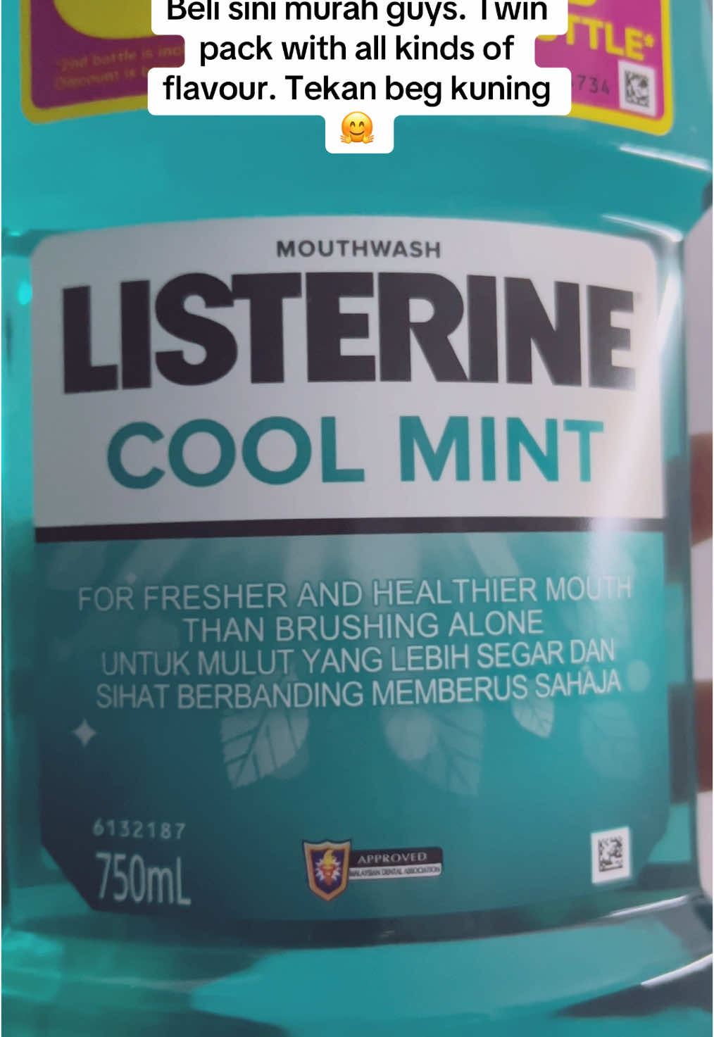 #listerine #twinpack beli sini murah free shipping lg! #mouthwash 
