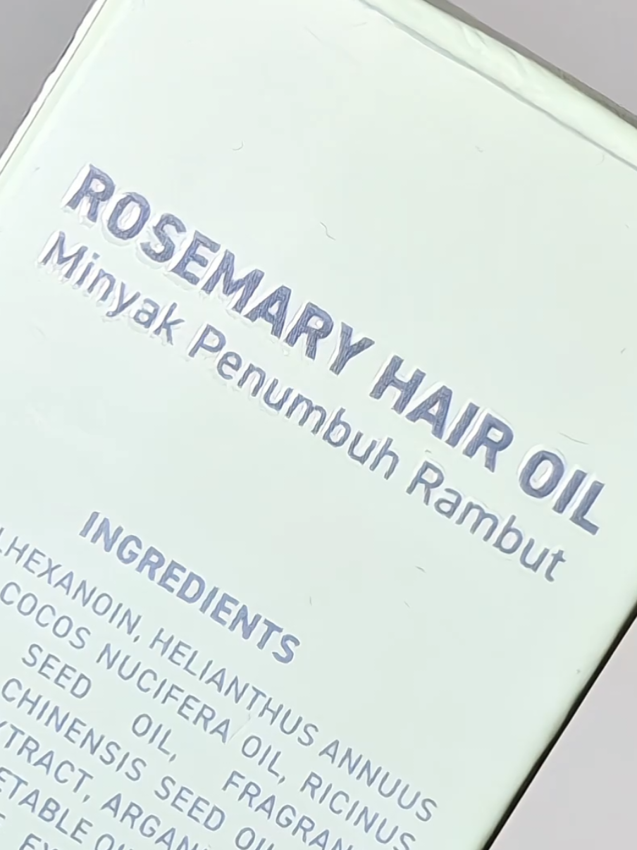 lash boss rosemary hair oil 💚✨️ #lashboss #hairoil #rosemaryhairoil #rosemaryoil #haircare #haircarelokal #lashbosshairoil 