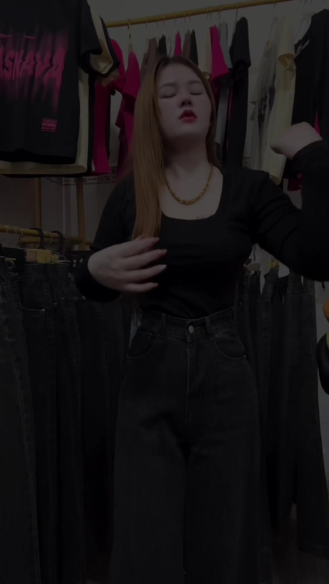 Quần jeans xuông chín tất #jeans #quanxuong #viral #Aothun #myhongcolothing 