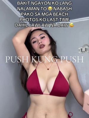 Legit yung inis ko 😭 edi sana mas maganda kuh ko sa mga videos at photos 😭 babawi ako sa susunod na beach trip huhu #hottiediaryph #curvlady #bukinipushupbra 