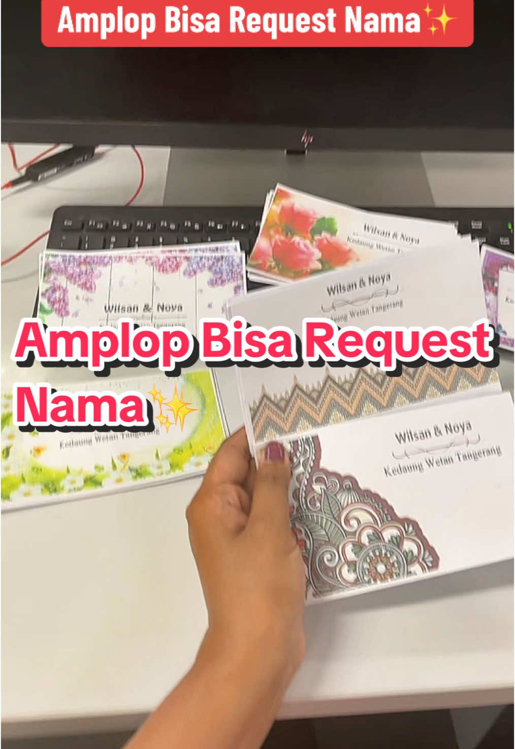 Bisa custom logo usaha, logo organisasi atau foto kamu ya. Amplop ini cocok banget untuk dijadikan sebagai: 1. Amplop Kondangan 2. Amplop Ultah 3. Amplop Tasyakuran 4. Amplop Tahlilan 5. Amplop Sumbangan 6. Amplop Aqiqah 7. Dll Apapun request custom amplop kamu dilayani tanpa biaya tambahan ya. #amplop #amplopkondanganmurah #amplopcustomnama 
