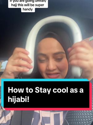Hands free neck fan!! Genius! #neckfan #neckfanportable #portablefans #summerhacks #heatwaves #summer #umrah #hajj #umrahhaji #hijabi #hijabihacks #hijabistyle #hijabstyle