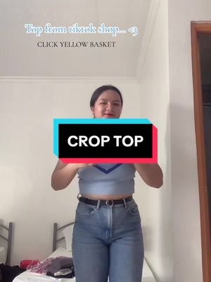 One of my fave crop top. Sobrang ganda pa ng telaa, pwede sa plus size and pwede rin sa hindi. Bili na rin kayo. 😉 Click yellow basket! 💛