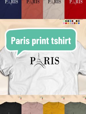 New Paris Aesthetic Statement Unisex for Men and Women Only ₱99.00  #fyp #budol #women #tshirt #trend 