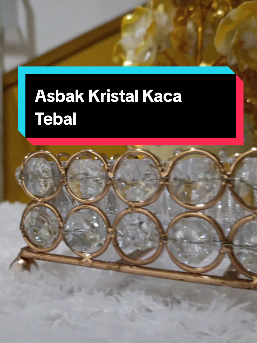Asbak Kristal Kaca Tebal Estetik/Asbak Sekaligus  Hiasan Meja Ruang Tamu #asbak  #asbakkristal  #asbakkristalmewah  #asbakkristalestetik  #asbakkristalkekinian  #asbakkacakristal  #asbakkristalgold  #ochieanadara84 
