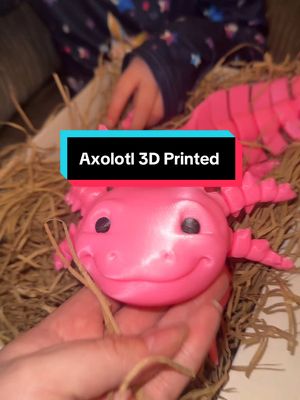 This Axolotl is so amazing! If you have kids that are obsessed with axolotl then this is right up your street! 3D printed in 3 sizes and various colours, there’s one for everyone. #TikTokMadeMeBuyIt  #SpringSale  #spotlight  #fyp  #axolotl @Fat Girl Makes 