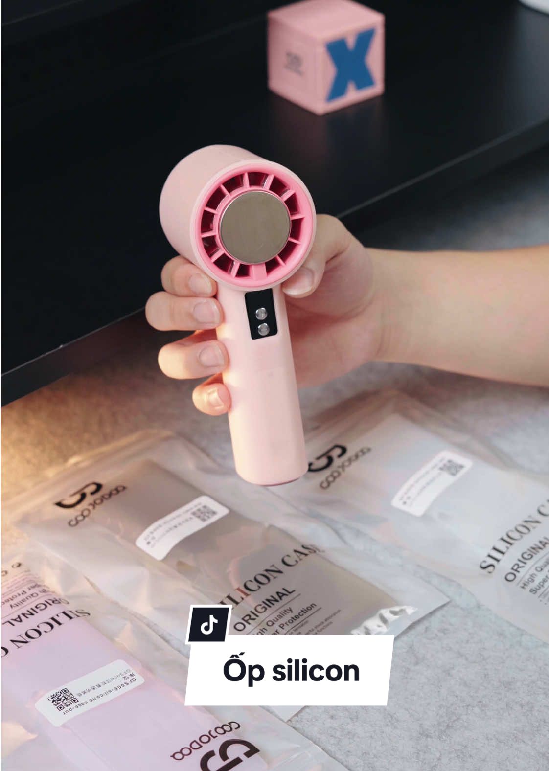 Ốp silicon cho quạt sò lạnh #minh #goojodoq #quatgoojodoq #quattichdiencamtay 