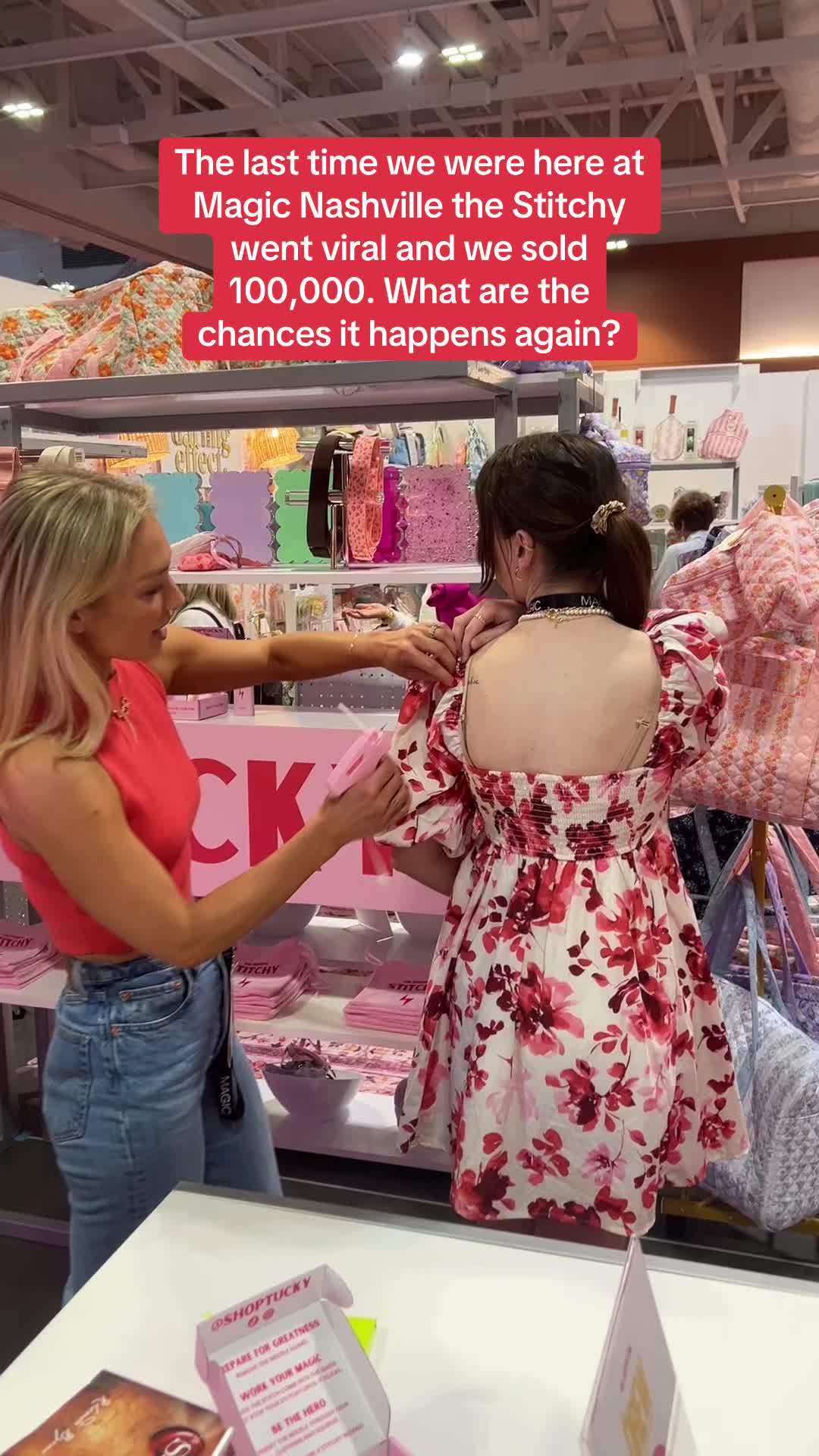 We went crazy viral after this tradeshow one year ago…can we do it again? #stitchy #viraltiktokshop #restock 