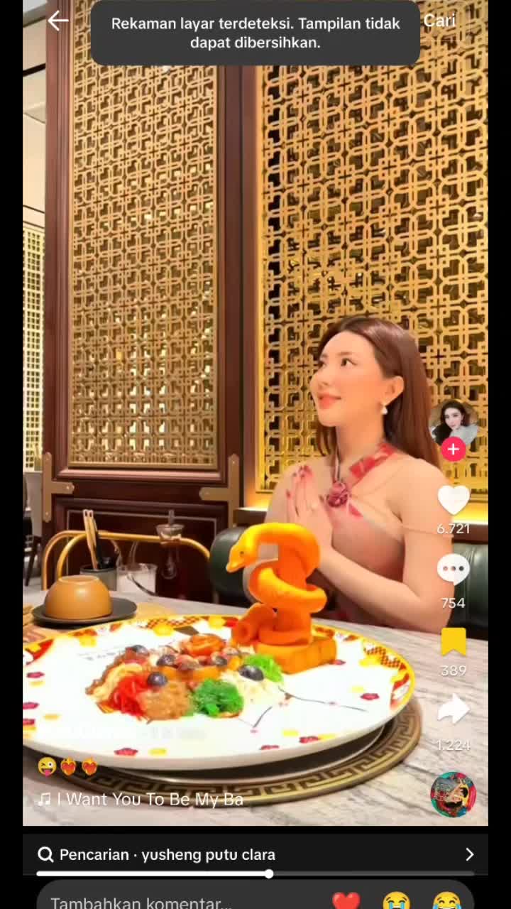 Yusheng ala ala putu clara #yusheng #putuclara 