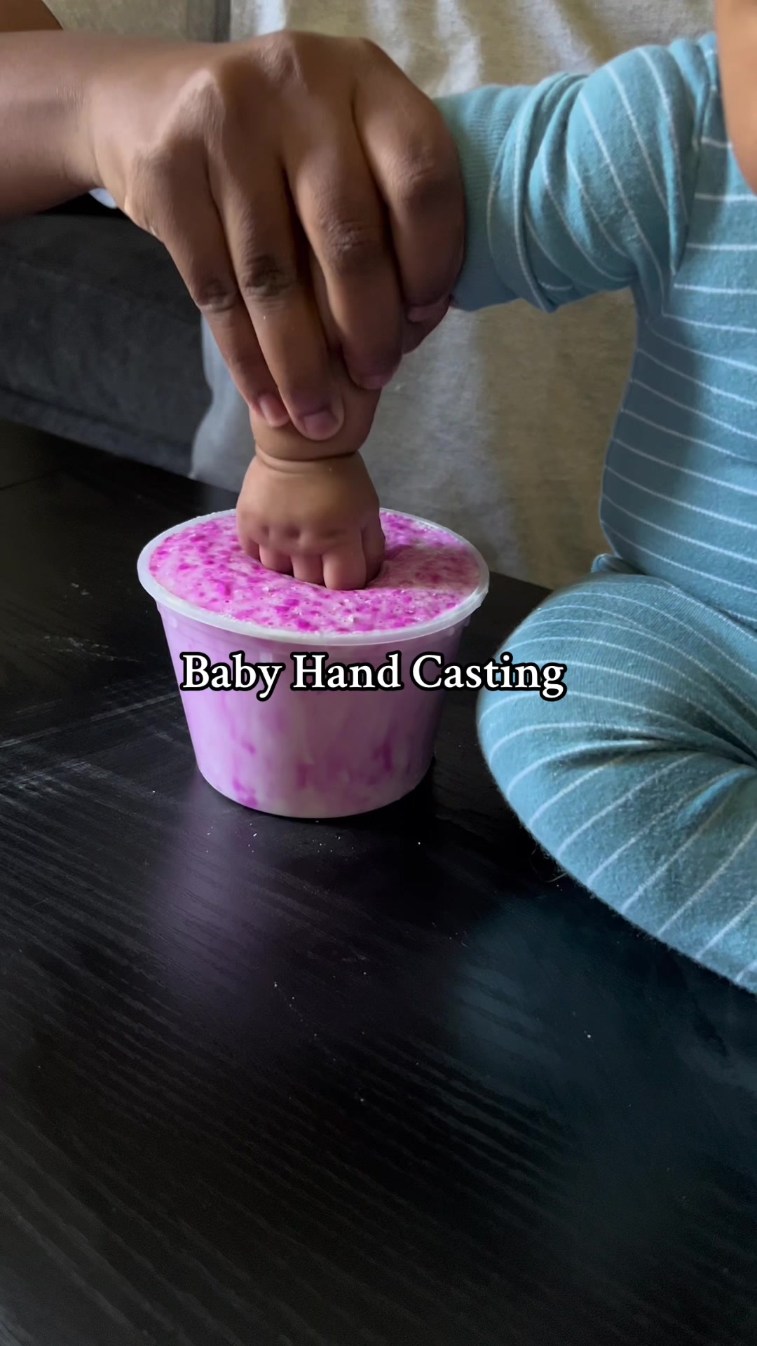Do yall wanna see me redo his foot ? #lunabean #castingkit #babytok #handcastingkit #motherdaygift #mothersday #keepsake #fyp 