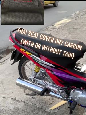 Replying to @annengshop  THAI SEAT COVER DRY CARBON WITH OR WITHOUT TAHI NOW AVAILABLE ‼️ #aprseatcover #flatseat #jrp  #thaiseatcover #thaiconcept🇹🇭💯  #chooseone 