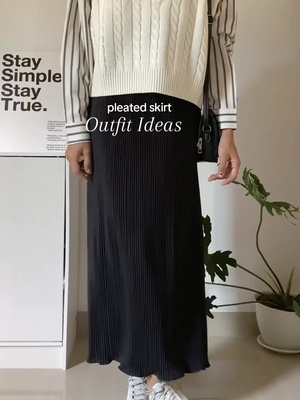 pleated skirt>>> #ootd #hijabstyle #pleatedskirt #skirtpleatedviral 