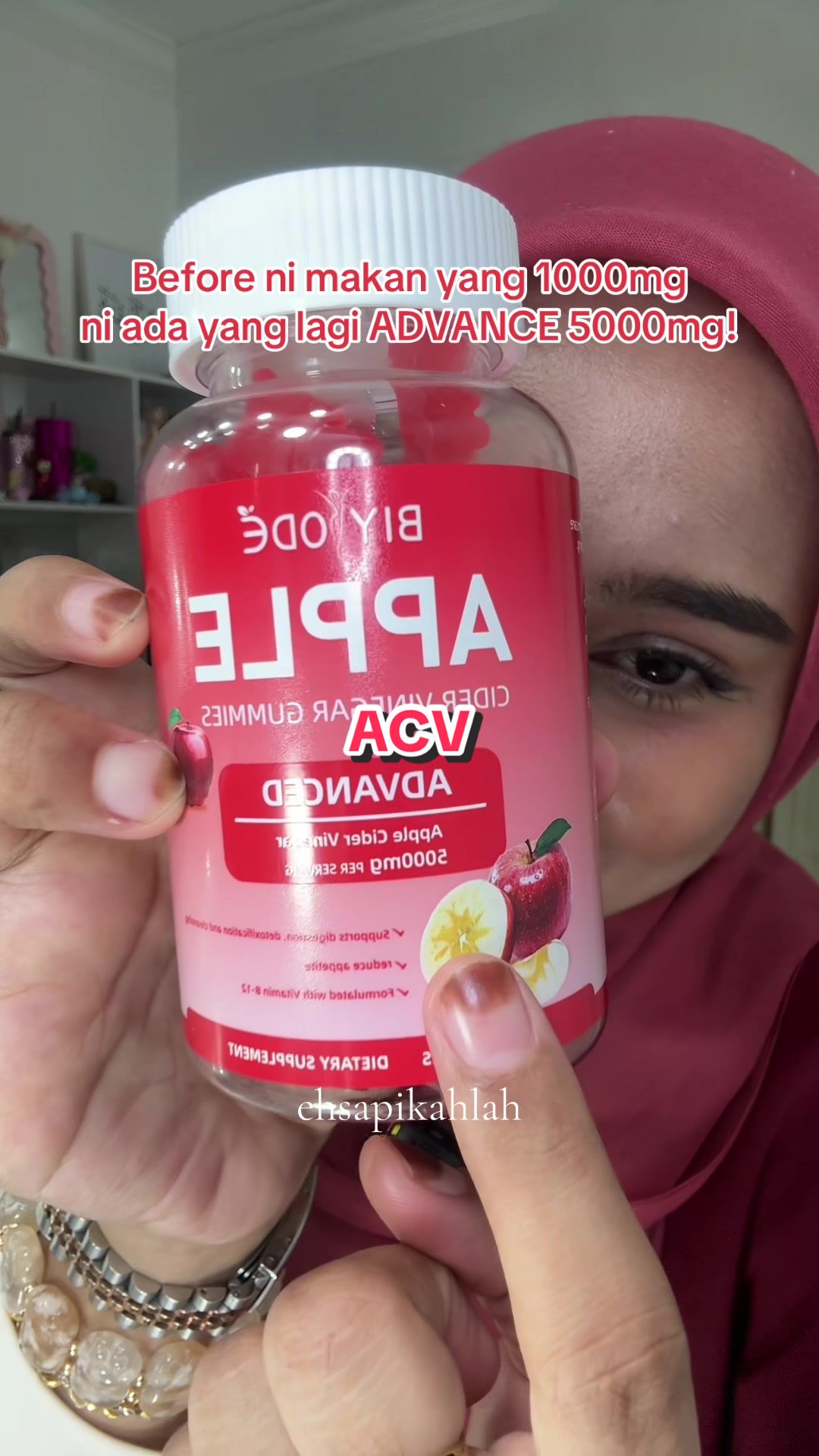 Ni lagi advance gais 😍😍😍 #biyode #applecidervinegar #gummy 