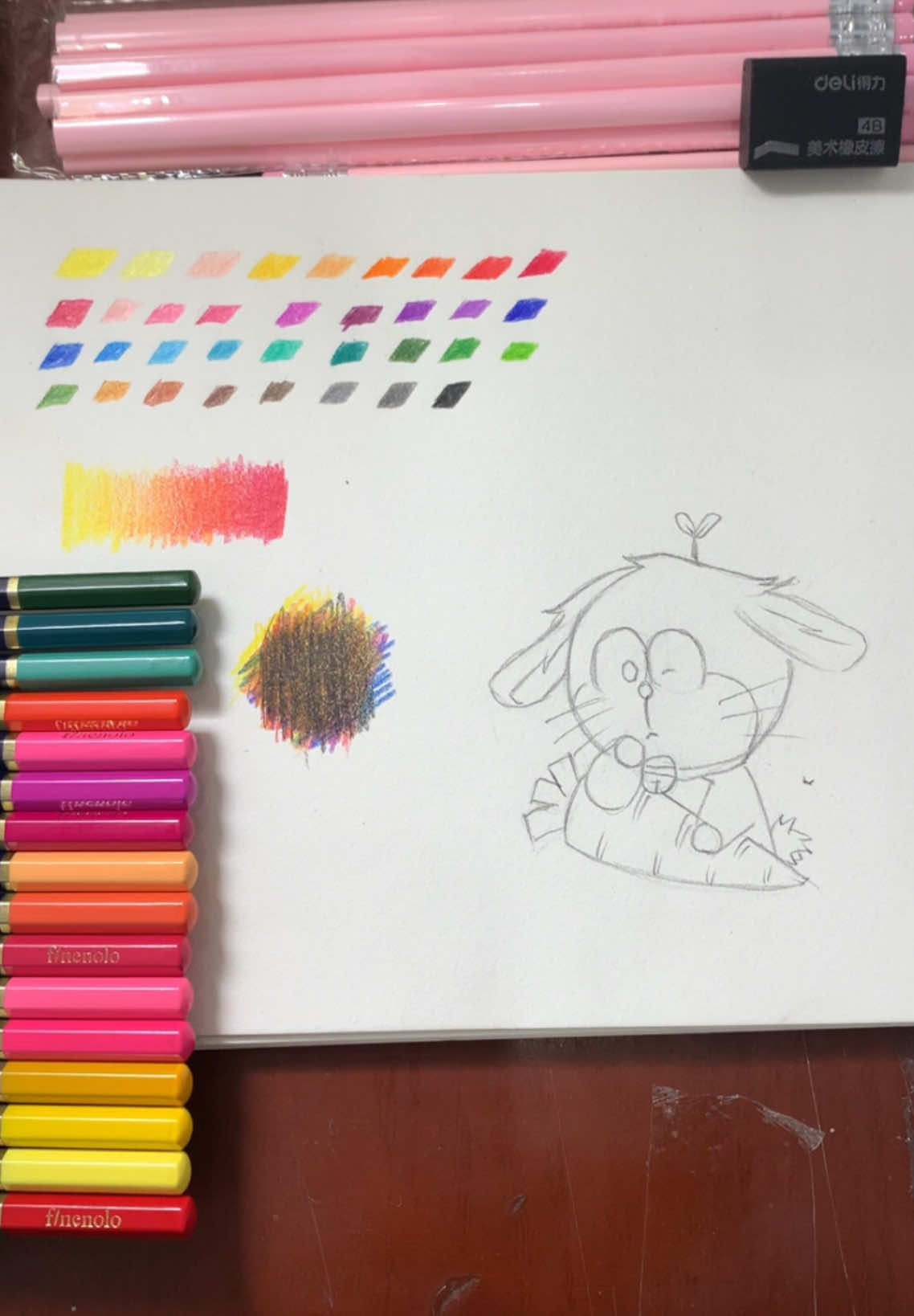 Okedayae🤡 #drawing #deli #color #fyp #blend #viral 