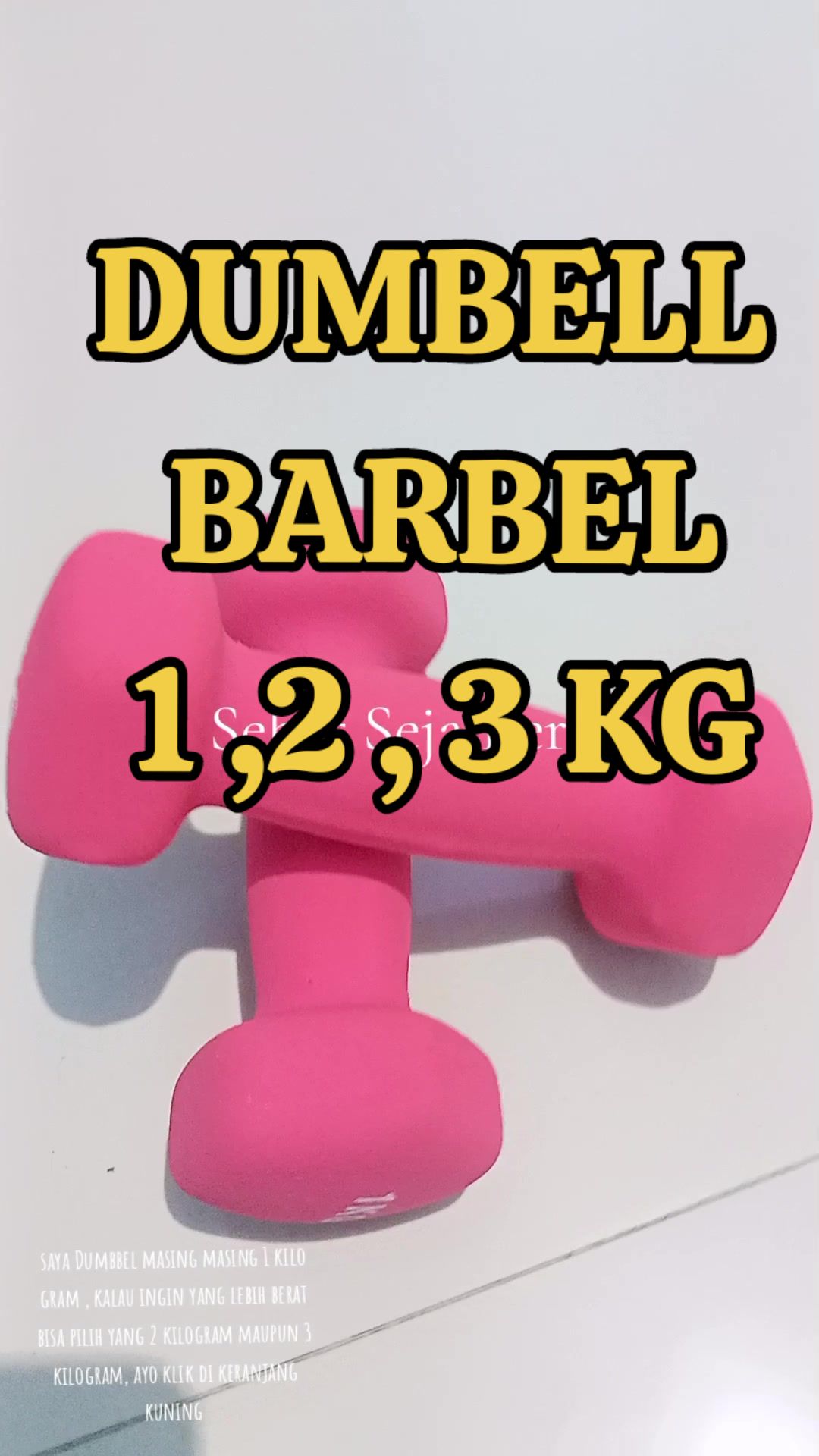 DUMBEL BARBEL OLAHRAGA 1,2,3 KG #dumbell #dumbellworkout #barbell 