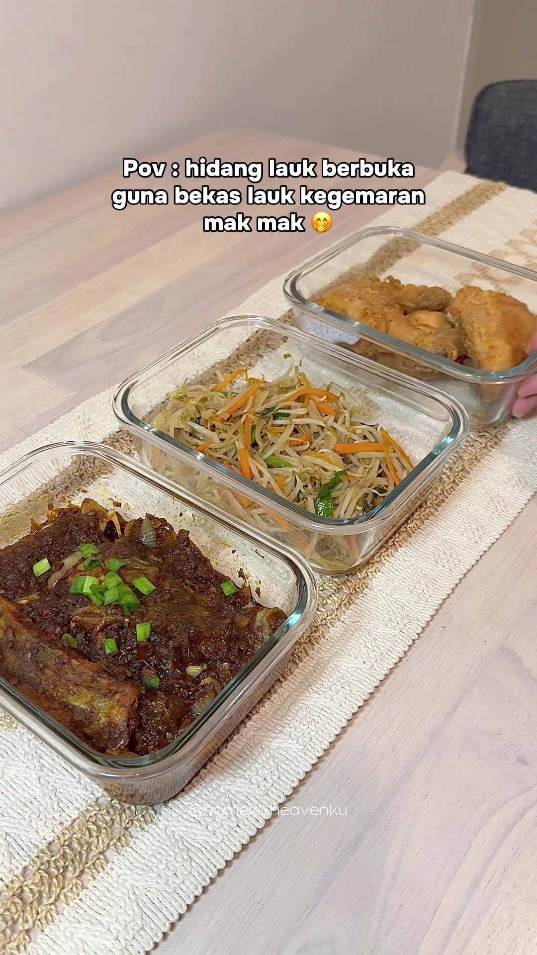 Almost dua tahun dah guna bekas lauk kaca ni, Alhamdulillah elok lagi ☺️ #bekaslauk #mangkuklauk #bekaskaca #menuberbuka 