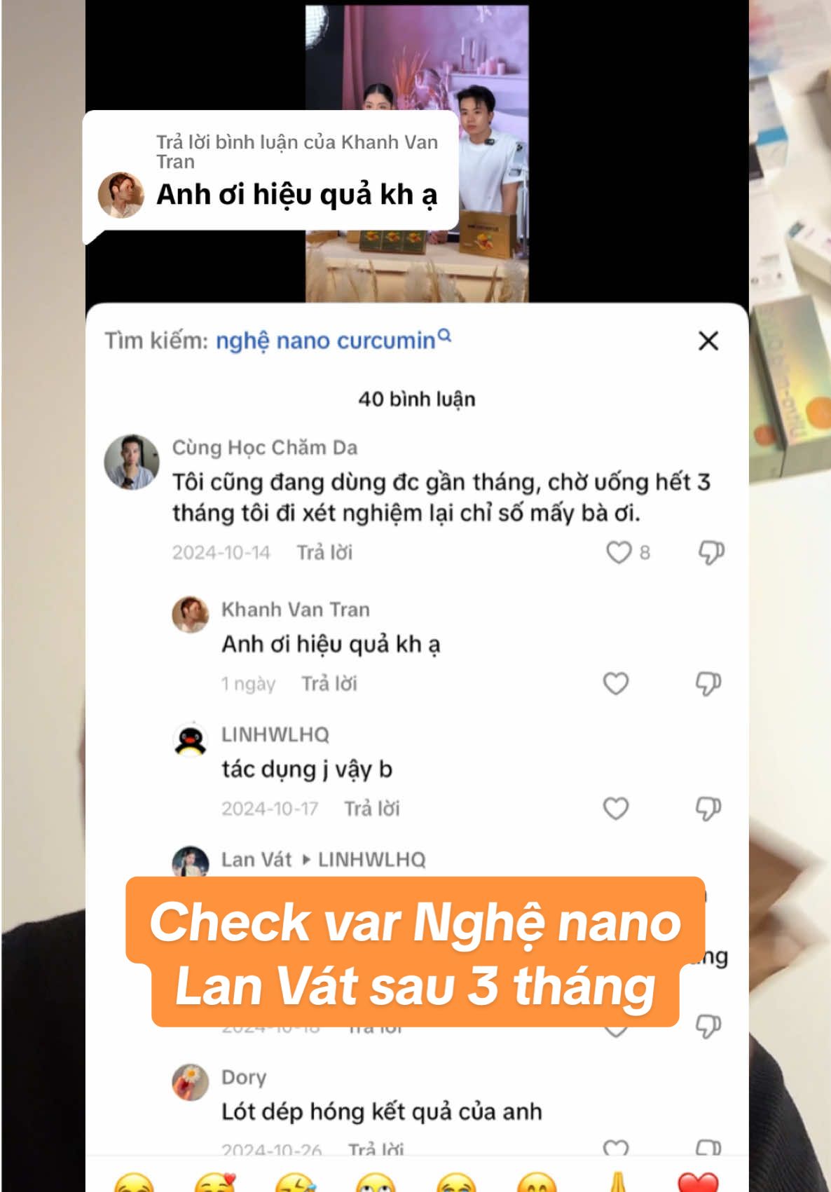 Trả lời @Khanh Van Tran  - Nghệ nano của @Lan Vát , xác nhận có hiệu quả nha các em - Cô mất tới 3 tháng để trải nghiệm sản phẩm mà review đó - Đồng thời tốn cả tiền để xét nghiệm chứ không hề đơn giản 🥹 - Các em yên tâm dùng nhé - 15/1 10h cô Học có Mega Live bán nghệ nano với innoskin cùng vô vàn sản phẩm khác - Các em nhớ săn deal cuối cùng của trước kỳ nghỉ Tết nha #cunghocchamda #cohoctruyeu #reviewlamdep #chamsocda #goclamdep #lanvat #nghenano #masilraon 