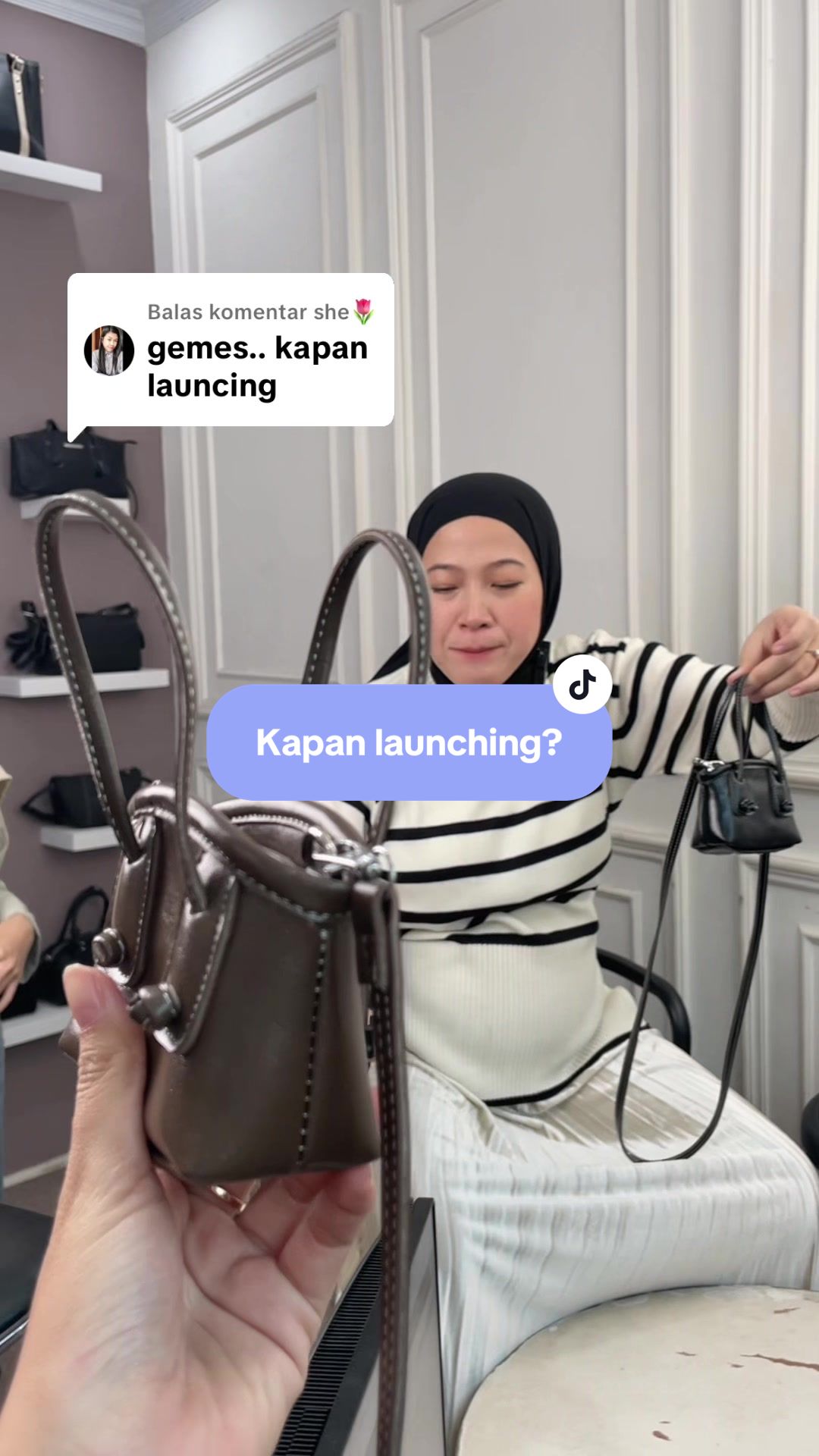 Membalas @she🌷 gemes nyooo tas nya😍 #tiktoklive #fy #nalalacollection #tasmini #tas 
