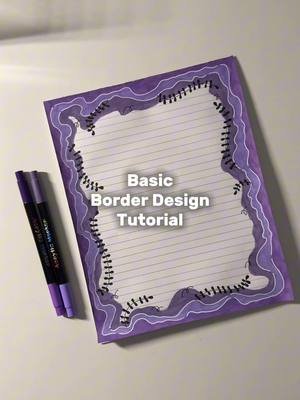 Basic Border Tutorial using my new HIGHTUNE DUAL COLOR TIP 🥹✨ #hightune #borderdesign #tutorial #shizukri #studytok