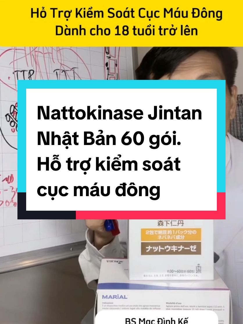 Nattokinase Jintan Nhật Bản 60 gói. Hỗ trợ kiểm soát cục máu đông. Dùng ngày 1 gói vào buổi tối. #bske  #bacsike  #suckhoe  #suckhoesắcđẹp  #suckhoe24giờ  #suckhoechomoinguoi  #suckhoelavang 