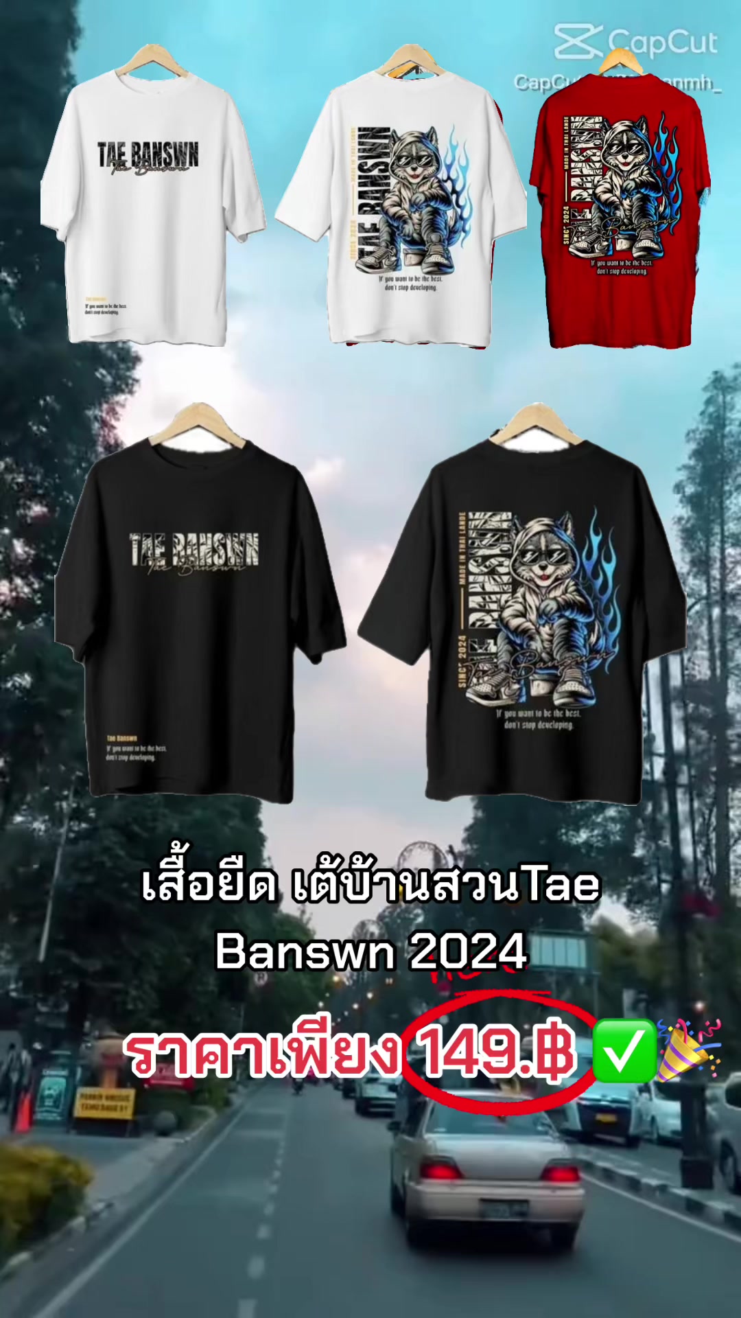 เสื้อยืด เต้บ้านสวนTae Banswn 2024