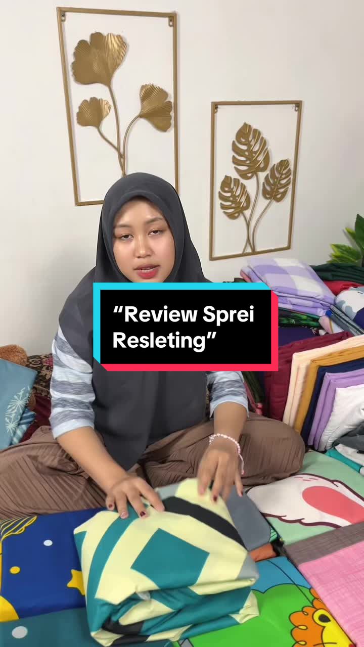 sprei resleting ready🔥#WIBGAJIAN #spreiaesthetic #spreimurah #sarungbusa #MerdekaSale 