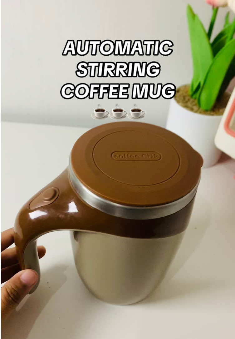Automatic Stirring Coffee Mug !! Get yours now #coffeemug #automaticstirringcup #selfstirringmug 