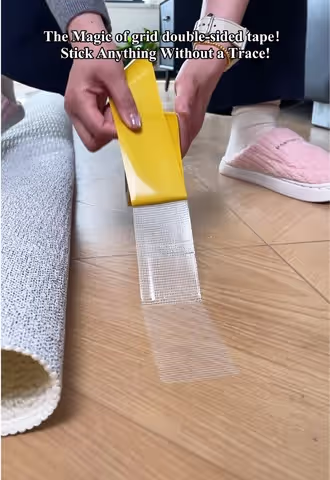 ๐ฅ๐ฅThe Magic of grid double-sided tape! Sticks everything absurdly tightโpeels off without a trace๏ผ#fyp #tiktok #TikTokShop #dealsforyoudays #foryoupage