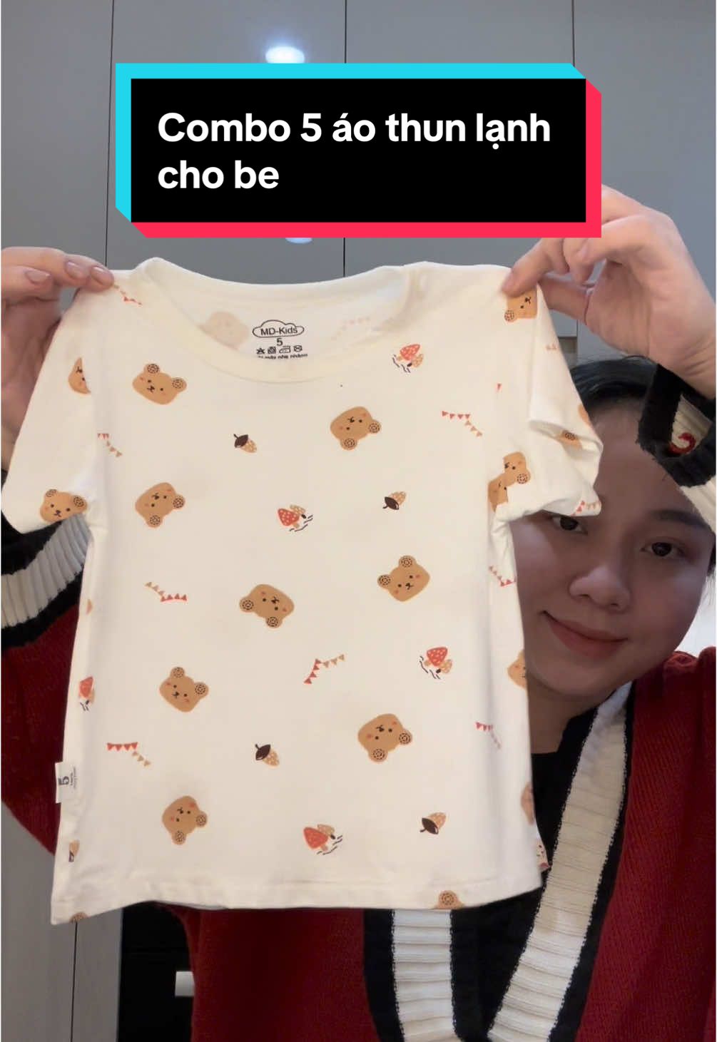 Combo 5 áo thun lạnh petit cho bé 3-15kg #mevabe #CapCut 