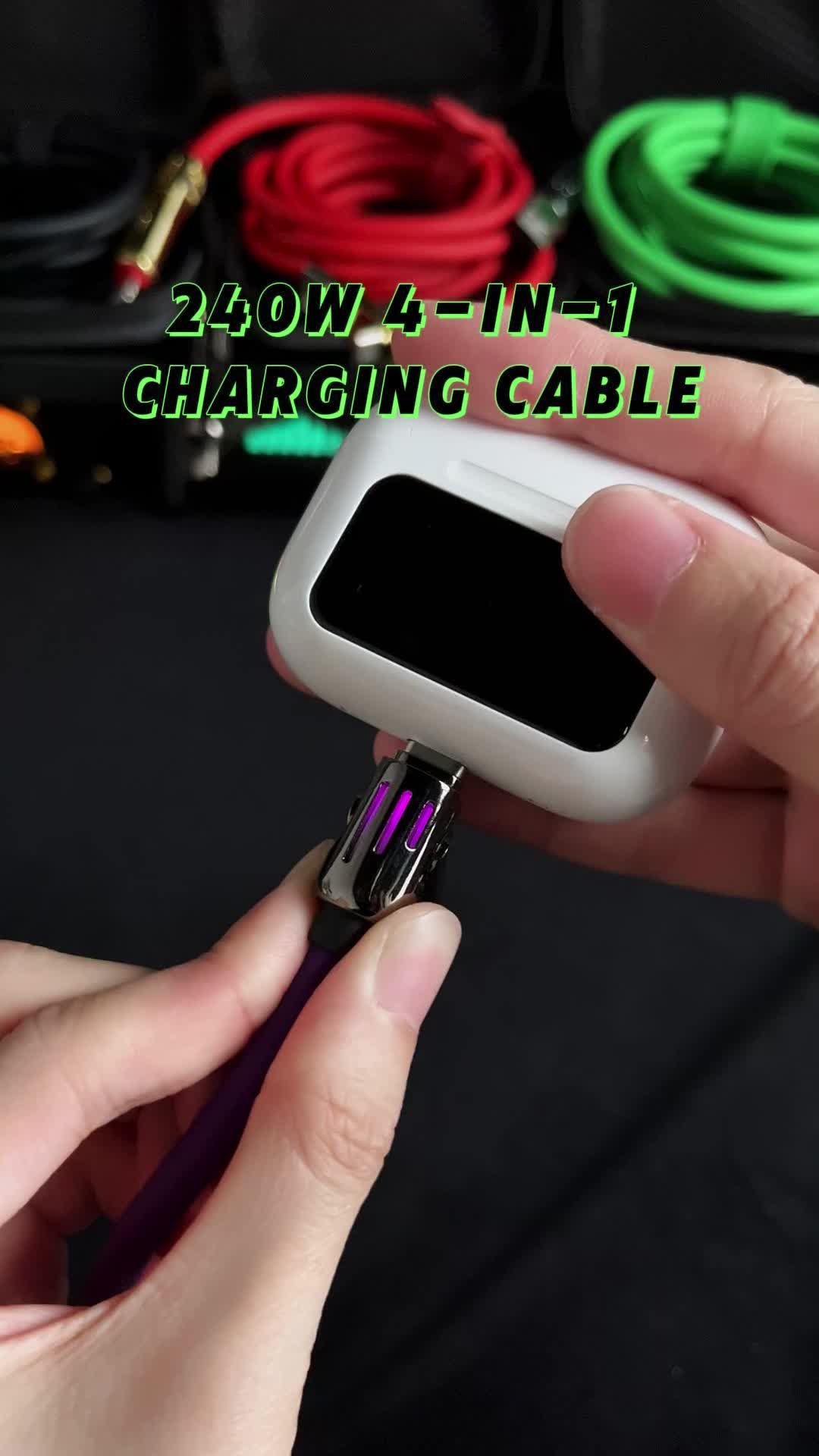 This 4 in 1 multi charger is soo awesome! You can charge android or iphone with it!  #tiktokshopjumpsartsale #charger #mfish #usbc #cable #tiktokmademebuyit #foryou #tiktokshop #4in1 #ipad #androidcharger #fyp #mfish #iphone #gift 