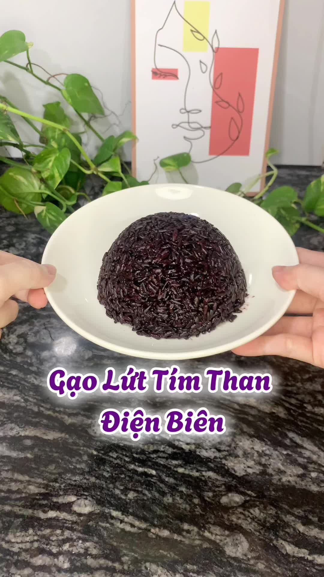 Gạo lứt tím than Điện Biên thơm dẻo #gaoluttimthan #gaoluttimthandienbien #gaolut #healthy #chamkhuu 