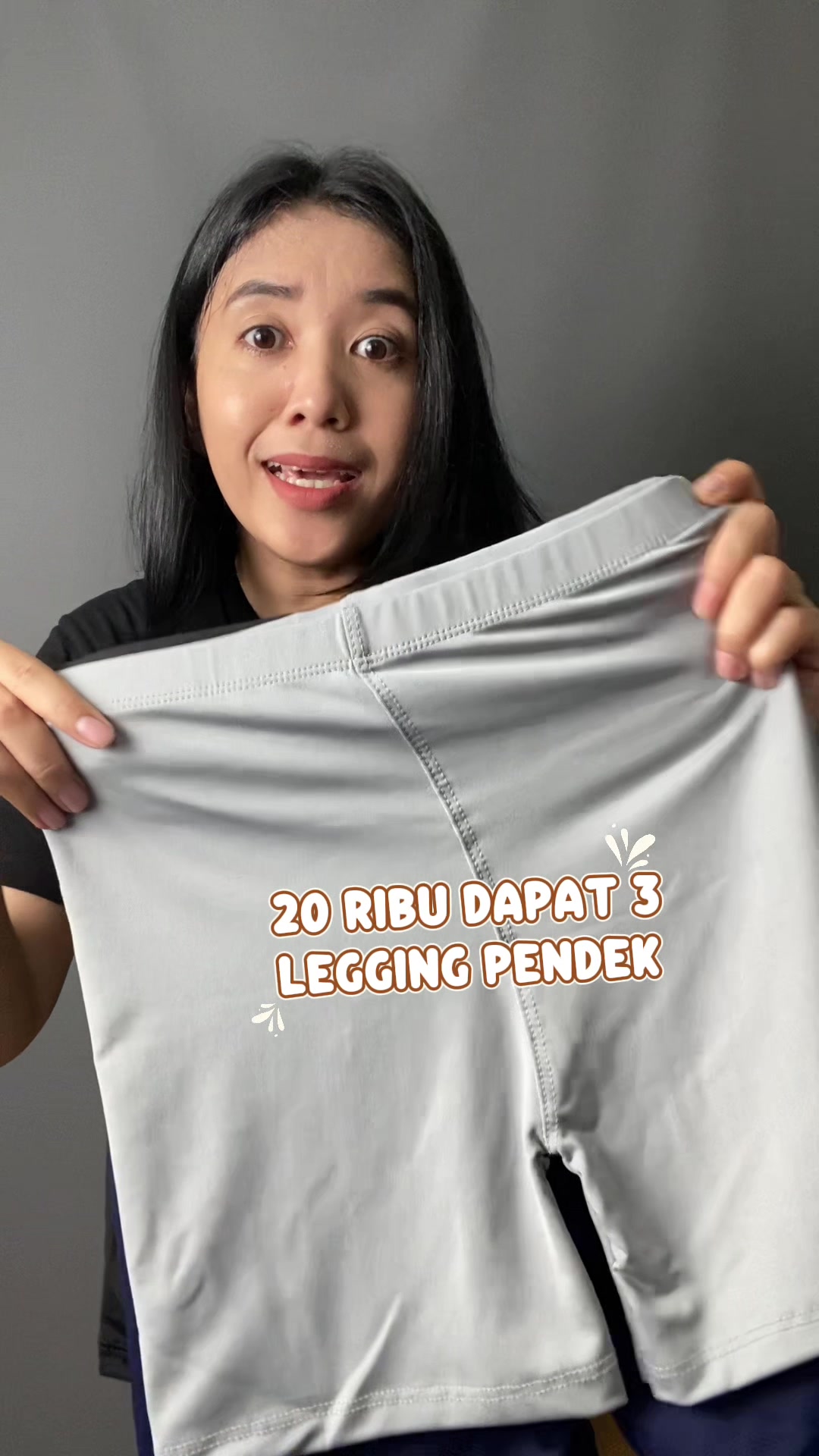 Legging pendek murah paket isi 3 dan 6 #dalamanwanitamurah #leggingwanita #leggingpendek #shortpants 
