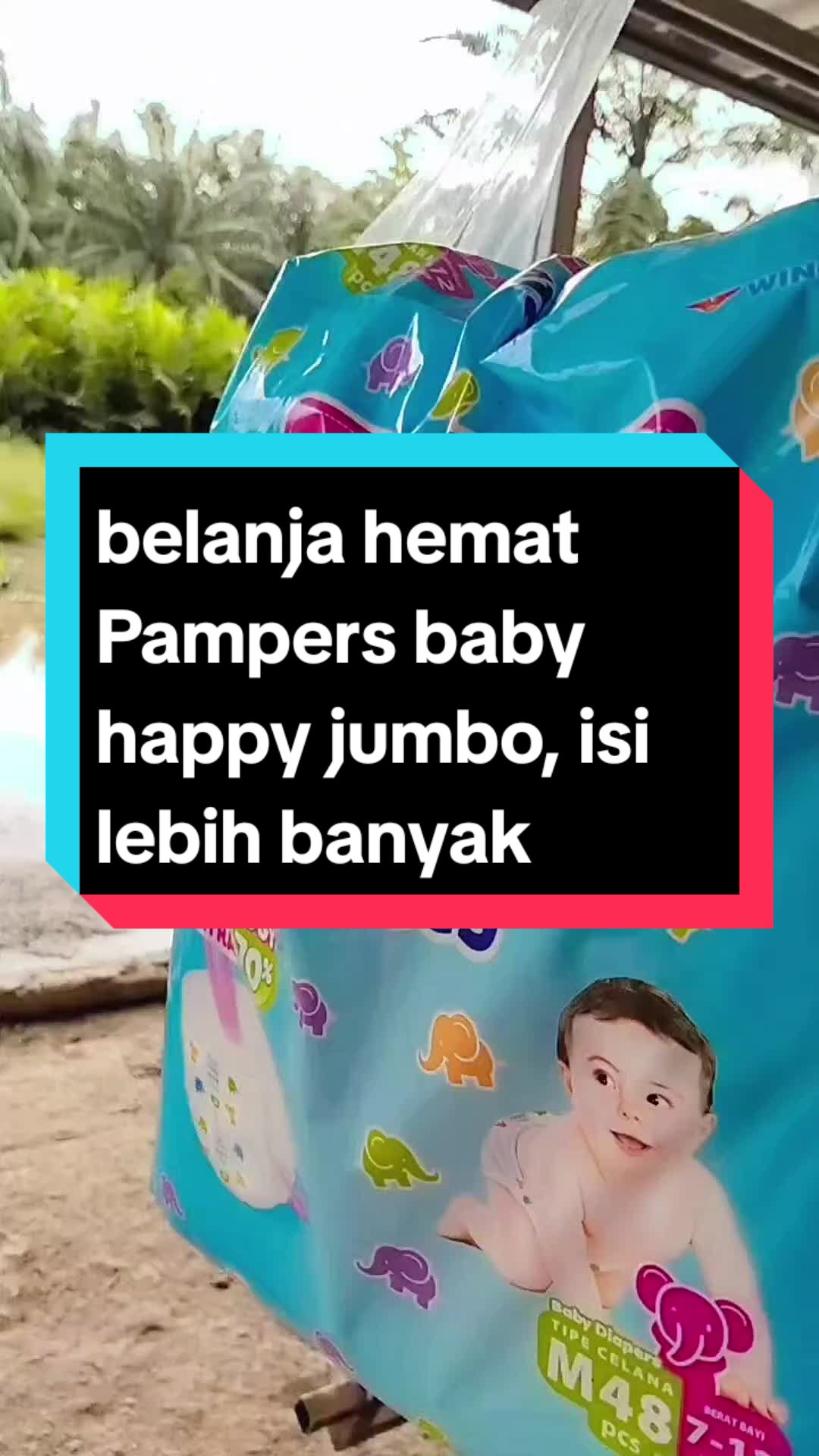 Pampers baby happy jumbo isi banyak.  #pampers  #murah  #isi  #banyak 
