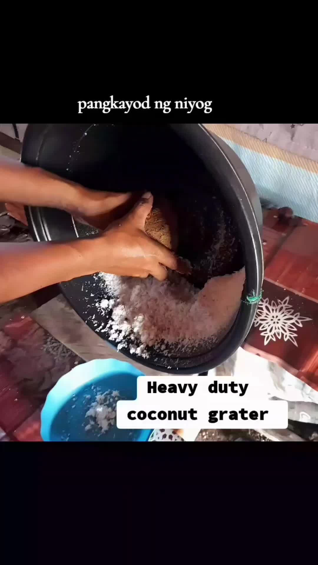 heavy duty coconut grater/pangkayod ng niyog.  #creatorsearchinsights #engagement #trendingvideos #heavyduty 