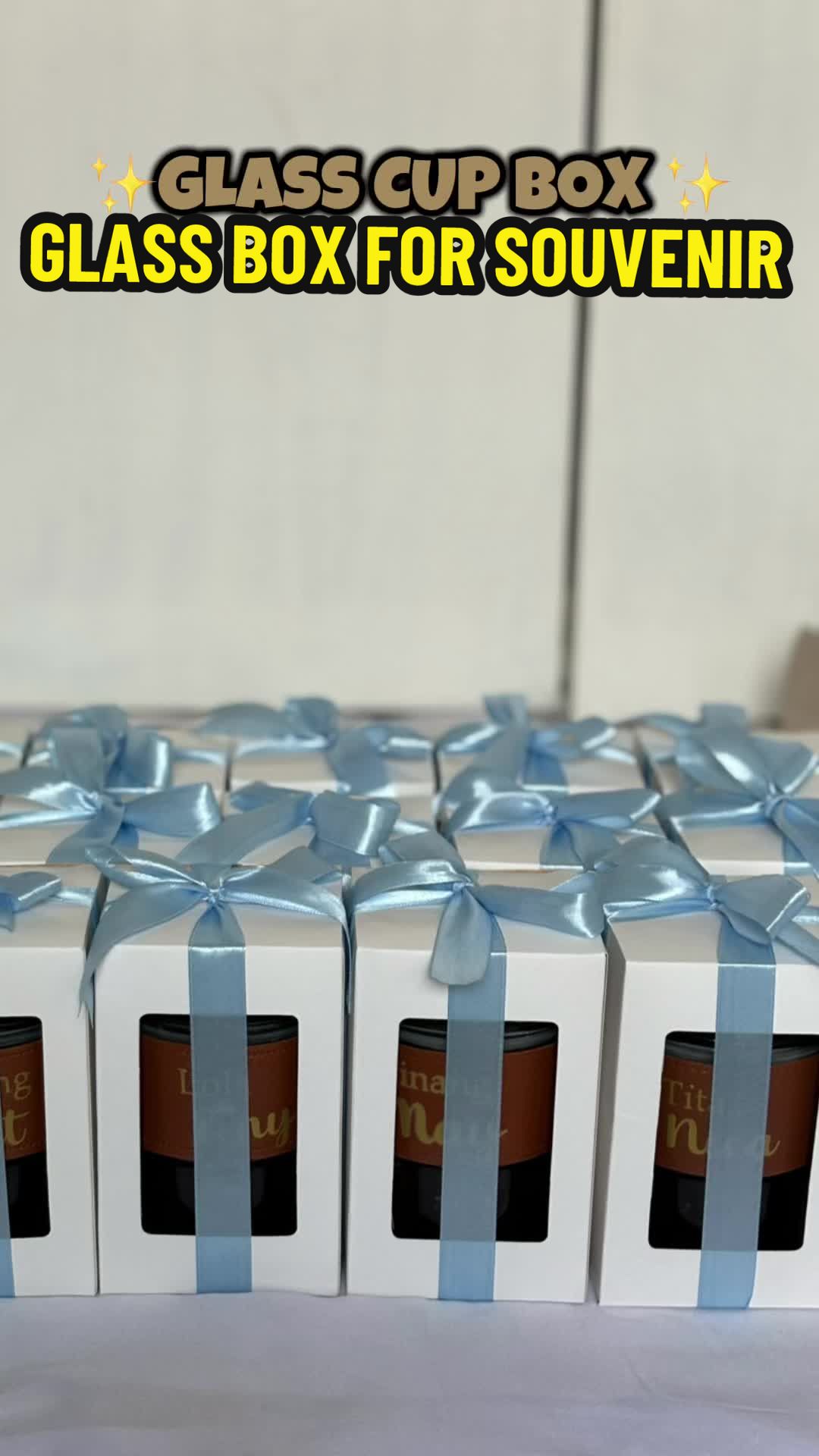 Box for glass mug souvenir ✨ #glassbox #boxforsouvenir #box #boxforglasscup #baptism #souvenirs #binyag #SKYWORTHEYECARE 