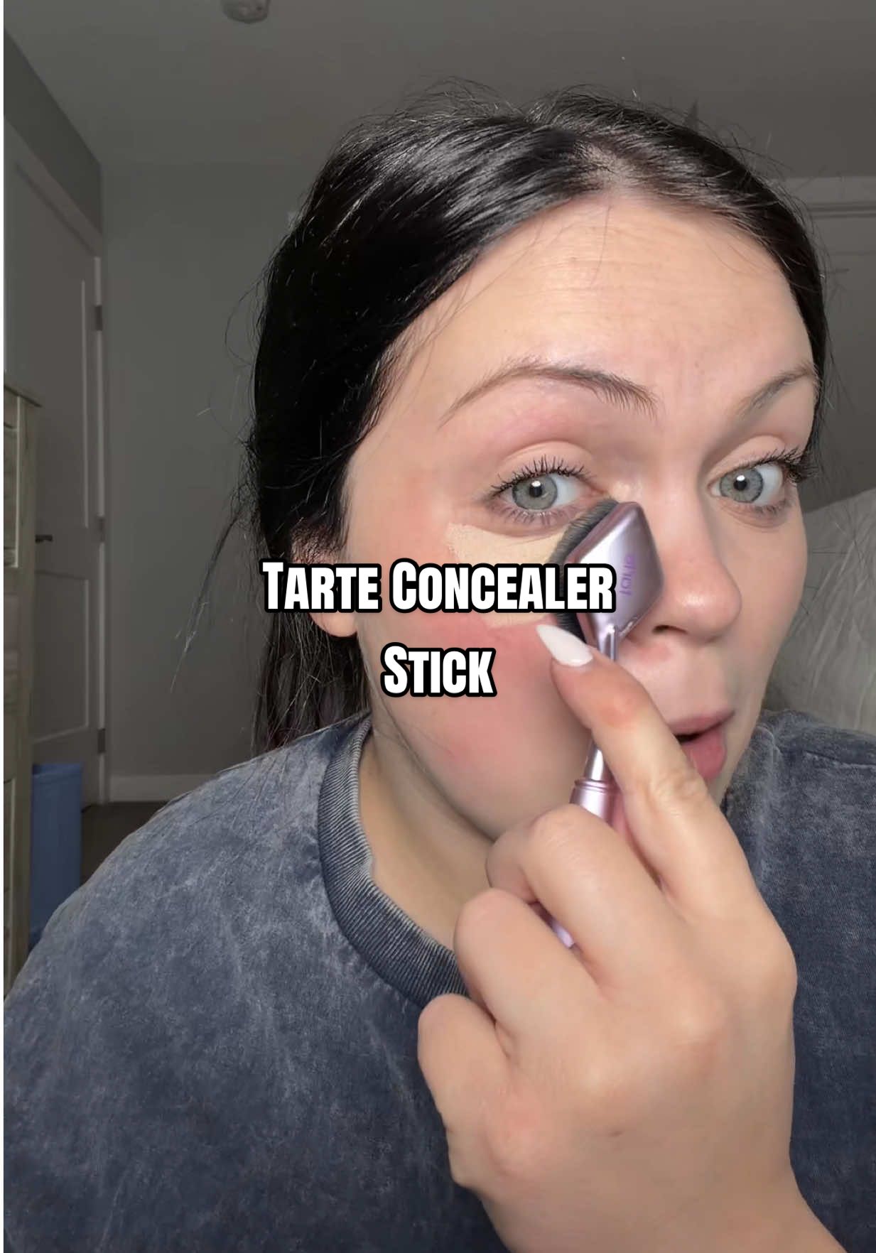 Replying to @vibesss with Gabbi 😍🔥😘 just showing how this concealer stick actually is… it covers up eye bags, wrinkles, fine lines, darkness, and rosacea! #concealer #tartecosmetics #concealerhack #tiktokshopcreatorpicks #matureskin @tarte cosmetics 