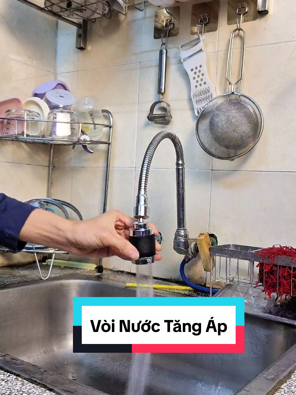 Bộ Vòi Nước Tăng Áp. #min2kstore #taphoanhamin2k #voinuoctangap #dauvoinuoc #dauvoitangap 