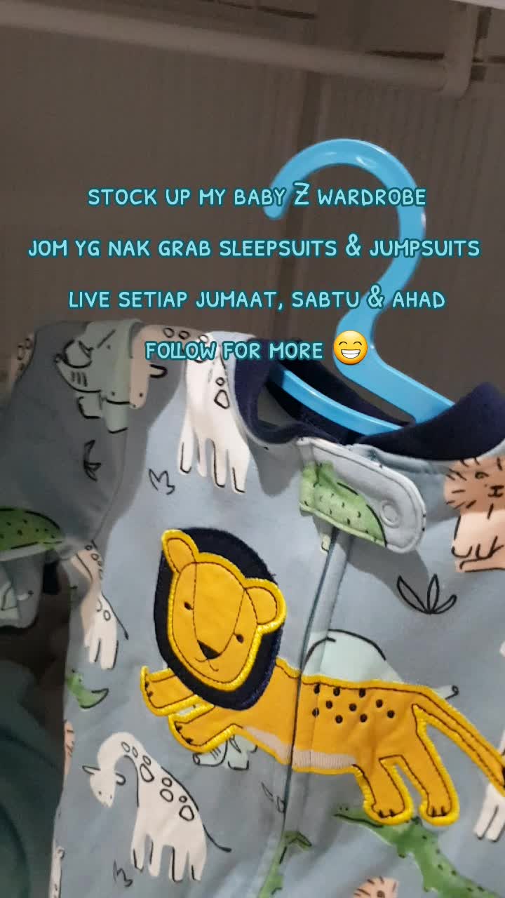 lambat nye lagi nak jumaat 😭..tak sabar nak jumpa mama semua 🤗#babysleepsuits #babyjumpsuits #babyclothing #bajubaby #babyjumpers 