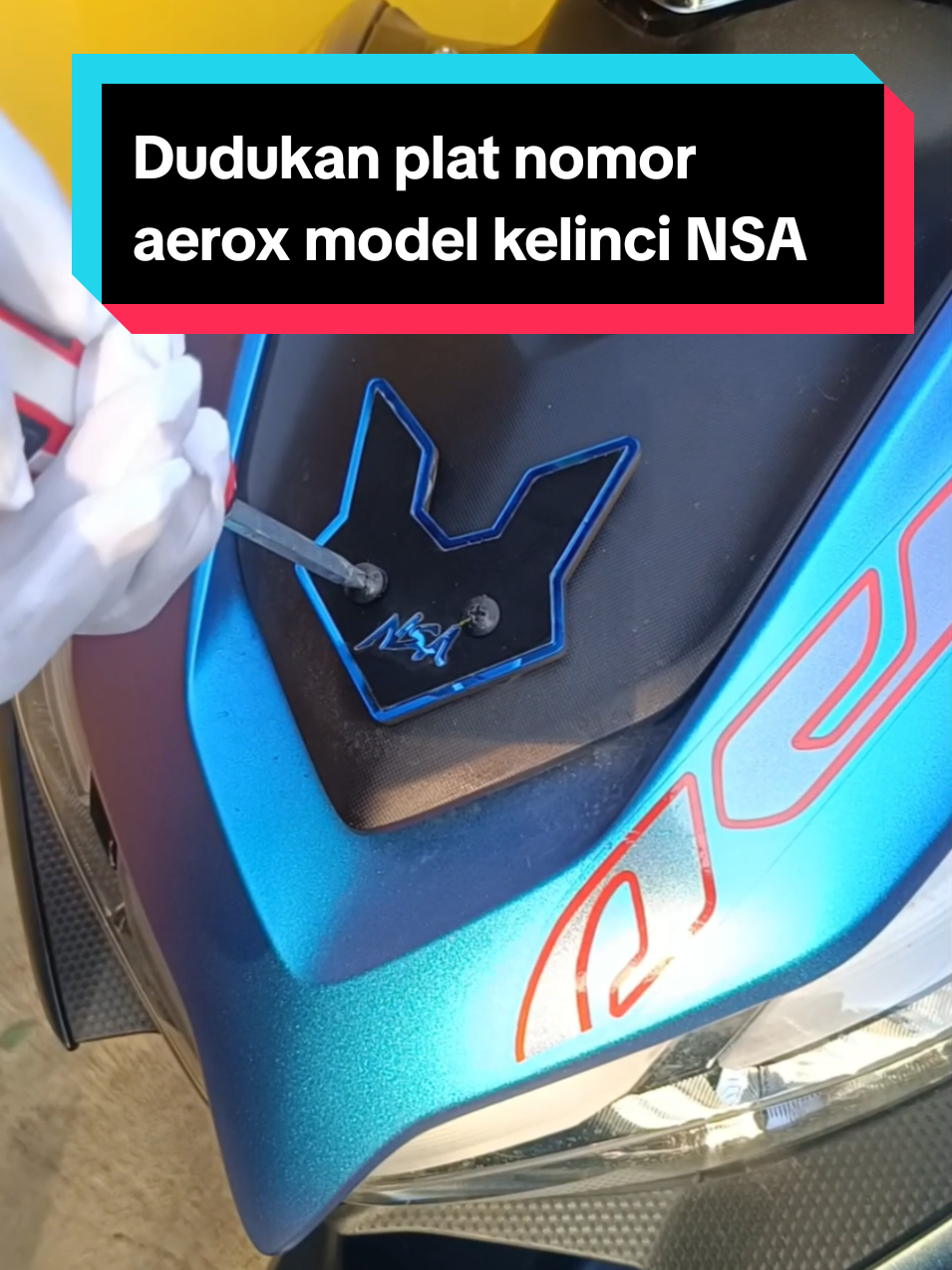 DUDUKAN PLAT NOMOR MOTOR AEROX NSA PERFORMANCE MODEL KELINCI #dudukanplatmotor #NSA #nsaperformance #dudukanplatnomor #dudukanplataerox #dudukanplat #aerox #aeroxcybercity #aeroxturbo #aeroxindonesia 